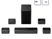 ULTIMEA 7.1 Surround Sound System for TV with Dolby Atmos, APP Control, 4 Wired Surround Speakers, 460W Sound Bar for Smart TV with 6.5" Wireless Subwoofer, Home Theater Sound System, Poseidon D80