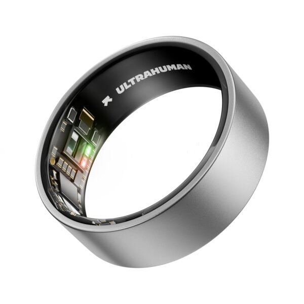 ULTRAHUMAN Ring AIR - Raw Titanium - Size 10 - Smart Ring | No Monthly Subscription | Size First with Sizing Kit | Sleep Tracking Wearable - Heart Rate - Fitness Tracker