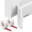 URBANMONK 2-Pack 39 Inch Silicon Door Bottom Sealing Strip | Self Adhesive Door Gap Filler Rubber | Bottom Sealing Strip Guard | Protector from Cockroach, Insect, Bugs, Air & Dust | White