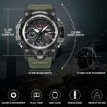 V2A Military Green Chronograph Analogue and Digital Sports Watch for Men and Boys