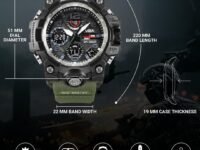 V2A Military Green Chronograph Analogue and Digital Sports Watch for Men and Boys