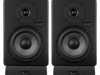 VAULT C6 6-Inch Powered Studio Reference Monitors - Pair with Acoustic Foam Pads