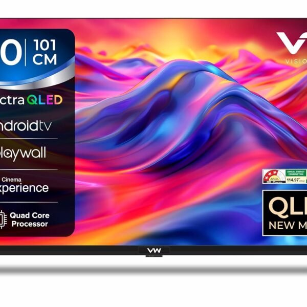 VW 101 cm (40 inches) Spectra Series Full HD Smart QLED Android TV VW40AQ3