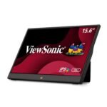 ViewSonic VA1655-3 16-inch (39.62 cm) Full HD 1080p IPS Portable Monitor | Ultra-Slim (1 cm) | Pivot & Tilt | Foldable Stand |Dual USB-C & Mini HDMI |Dual Speakers |Anti-Glare |Mac Compatible |Black