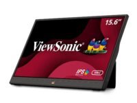 ViewSonic VA1655-3 16-inch (39.62 cm) Full HD 1080p IPS Portable Monitor | Ultra-Slim (1 cm) | Pivot & Tilt | Foldable Stand |Dual USB-C & Mini HDMI |Dual Speakers |Anti-Glare |Mac Compatible |Black