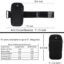 WEARFIT Sports Arm Phone Holder Armband Sleeve Workout Gear Pouch Case Bag for Apple All Smart Phones 6.1 Inch Screens and Under (Black)