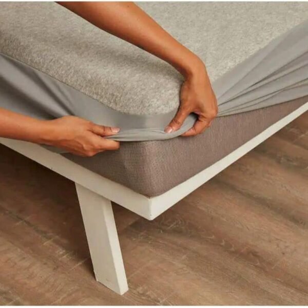 Wakefit 100% Waterproof Premium Cotton Mattress Protector | Breathable and Hypoallergenic Ultra Soft Fitted Bed Protector 78"x72" - King, Grey - Cotton