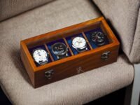 Watch Box For Men, Wooden watch boxes, Watch case for men, Indian Rosewood Timekeeper box with hinged lid, Timepiece storage Box, Organiser Display Case, Gift for him(dark wenge)