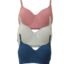 Women's Cotton Full Coverage Lightly Padded Wirefree T-Shirt Bra Combo Pack of 3