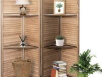 Wooden Room Divider/Wooden Partition/Wooden/Separator for Living Room/Office Wooden Partition/Wooden Room Divider/Wooden Screen (Brown)