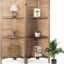 Wooden Room Divider/Wooden Partition/Wooden/Separator for Living Room/Office Wooden Partition/Wooden Room Divider/Wooden Screen (Brown)