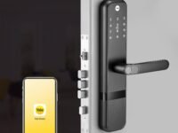 Yale Zuri Smart Door Lock with 5 Way Unlocking (Fingerprint, PIN, RFID, Manual Key) and Built-in Bluetooth (to Access Through Home App) (Black)