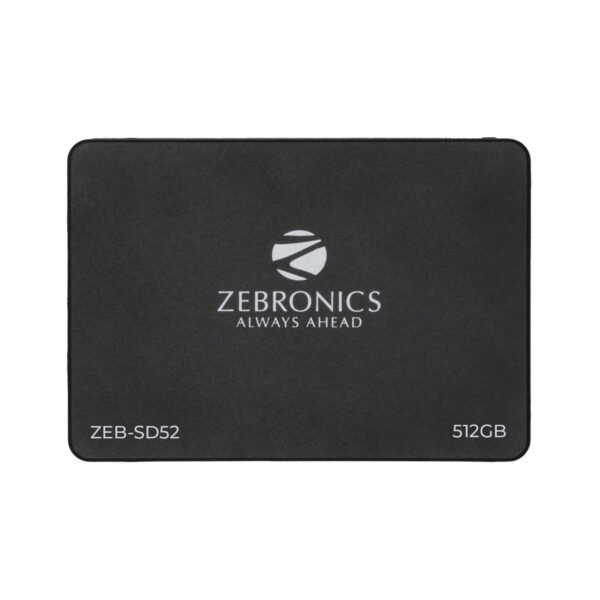 ZEBRONICS ZEB-SD52 SSD 512GB, SATA II and SATA III Interface, QLC, Silent Operation