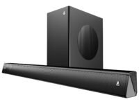 boAt Aavante 2.1 2000D, Dolby Audio, 200W Signature Sound, 2.1CH Wired Subwoofer,Multiple Ports & EQ Modes, Bluetooth Sound bar, Home Theatre Soundbar Speaker (Premium Black)