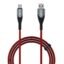 boAt Type A to C 65W Fast Charging Cable with 480 Mbps Data Transfer, Tangle-Free Cable in Premium Nylon Braided Design & Durable Aluminium Alloy Shell (Martian Red)