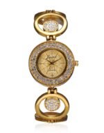 jainx Premium Bracelet Style Chain Analog Wrist Watch for Women (Golden/Rose Gold Color)