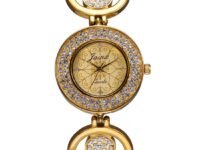 jainx Premium Bracelet Style Chain Analog Wrist Watch for Women (Golden/Rose Gold Color)