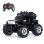 popsugar Off Roader Rechargeable Remote Control Car | RC Car Monster Truck | 4 Headlight Modes | Lithium Battery | C-Type Charging | 2.4GHz Remote Controller | Made in India, Black