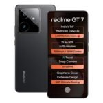 realme GT 7 (IceSense Black,12GB+512GB)| India's 1st MediaTek Dimensity 9400e Chipset | Strongest Battery Combo 7000mAh + 120W | AI 4K 120FPS Travel Camera | 360° Cooling IceSense Design with Graphene