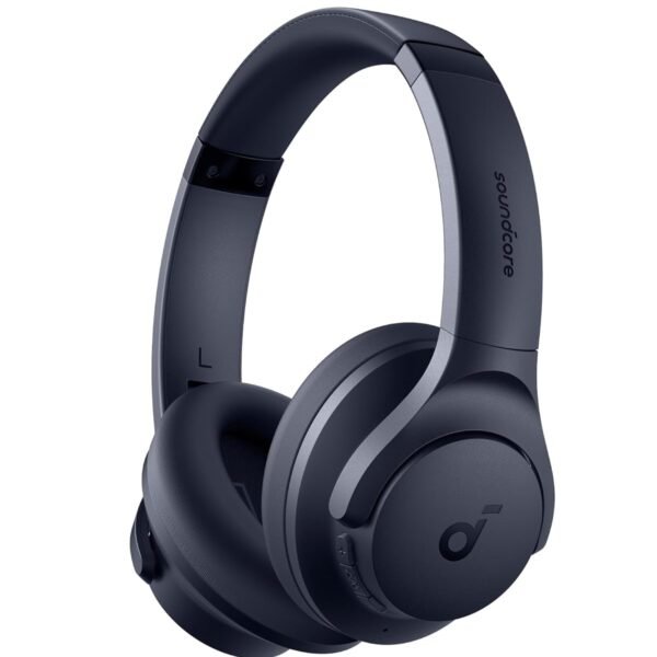 soundcore by Anker Q20i Wireless Bluetooth Over-Ear Headphones with Hybrid Active Noise Cancelling, 40h Playtime in ANC Mode, Hi-Res Audio, Deep Bass, App Personalization (Blue)