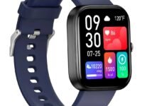 Bouncefit M I D116 Fitness Band Smart Watch for Men, Women, Boys, Girls, Kids – Single Touch Interface, Water Resistant, Workout Modes,Quick Charge Sports Smartwatch – Blue I