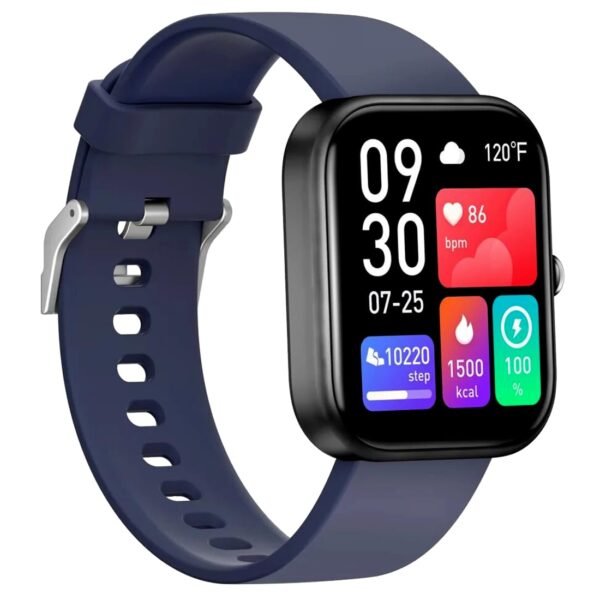 Bouncefit M I D116 Fitness Band Smart Watch for Men, Women, Boys, Girls, Kids – Single Touch Interface, Water Resistant, Workout Modes,Quick Charge Sports Smartwatch – Blue I