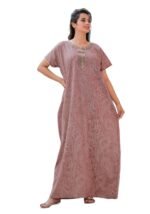 G4Girl Pure Cotton Embroidery Nighty for Women's | Night Gown | Nighty | Nightdress | Maxi | Sleepwear | Jaipuri Nighty | Nighties | Gown