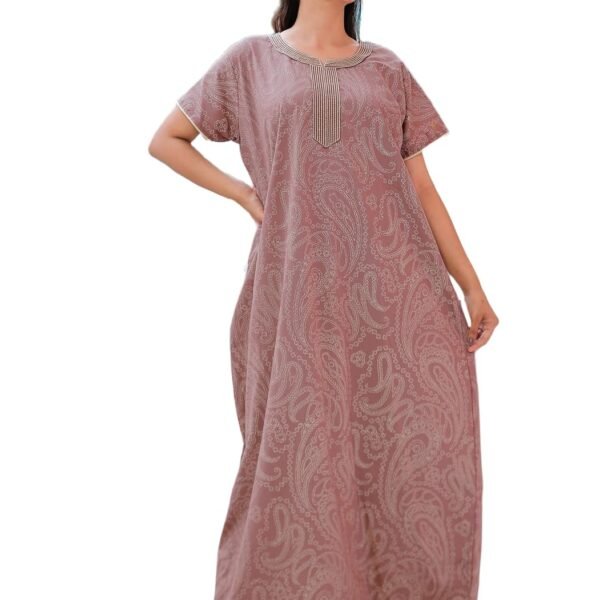 G4Girl Pure Cotton Embroidery Nighty for Women's | Night Gown | Nighty | Nightdress | Maxi | Sleepwear | Jaipuri Nighty | Nighties | Gown