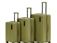 MOKOBARA Transit Set of 3 Trolley Bag (54cm 64cm 74cm) Olive | Cabin 40L Check-in 65L Check-in Large 100L Polycarbonate Hardshell 360° 8 Silent Ninja Wheels Premium Zipper 30+ Days Travel