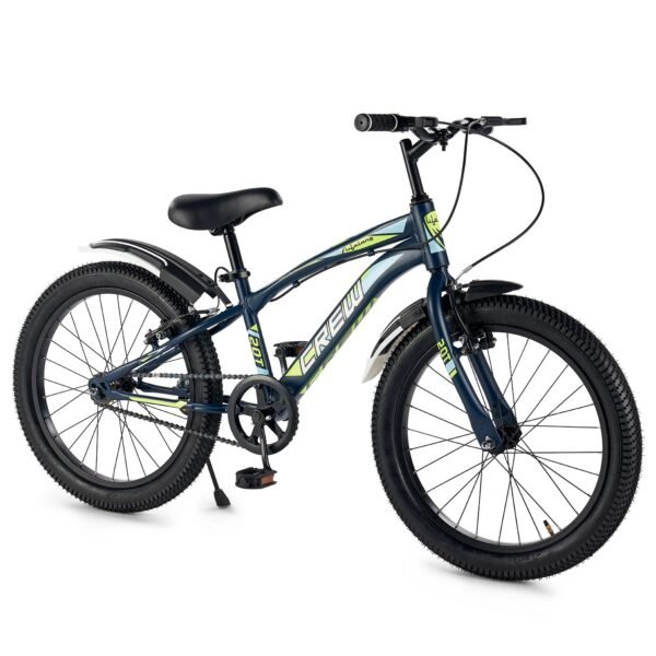 Lifelong 20T Cycle for Kids 5 to 8 Years - Bike for Boys and Girls - 85% Pre-Assembled, Frame Size: 12" - Suitable for Children 3 Feet 10 Inch+ Height - Unisex Cycle (Crew, Blue),Rigid