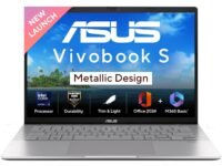 ASUS Vivobook S14, Intel Core Ultra 5 225H, Intel iGPU,16GB RAM,512GB SSD, FHD+,14",60Hz,Windows 11,M365 Basic (1Year)*,Office Home 2024,Cool Silver,1.4 Kg, S3407CA-LY060WS, Metallic Design Laptop