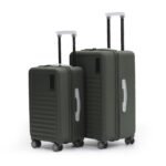 MOKOBARA Aisle Trunk Set of 2 Trolley Bag (55.5cm 65cm) Olive | Cabin 40L Check-in 70L Polycarbonate Hardshell Frosted Hardware TSA Lock YKK Zippers 8 Silent Ninja Wheels 18-21 Days Travel