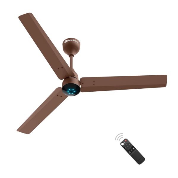 atomberg Renesa 1200mm BLDC Ceiling Fan with Remote Control | BEE 5 star Rated Energy Efficient Ceiling Fan | High Air Delivery with LED Indicators | 3 Year Warranty | Matte Brown
