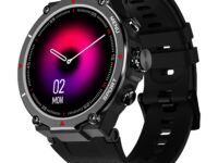 Noise Force Rugged & Sporty 1.32" Bluetooth Calling Smart Watch, 550 NITS, 7 Days Battery, AI Voice Assistance, Smart Watch for Men (Jet Black)