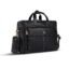 HAMMONDS FLYCATCHER Genuine Leather Office Bag for Men, 15.6" Professional Leather Laptop Bag for Men for Office, Travel, Daily Use, Adjustable Strap & Multi Compartments, 1 Year Warranty - Onyx Black