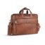 HAMMONDS FLYCATCHER Genuine Leather Office Bag for Men, 15.6" Professional Leather Laptop Bag for Men for Office, Travel, Daily Use, Adjustable Strap & Multi Compartments - 1 Year Warranty - Tan