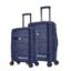 Nasher Miles Paris Hard-Sided Polypropylene Luggage Set of 2 | 55cm & 65cm | 8 Wheels Double Spinner Small & Medium Trolley Bag for Travel | Suitcase (Navy Blue)