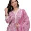Amayra Women's Pure Cotton Printed Straight Kurta Set with Palazzo Pants & Dupatta- Ethnic Wear