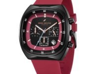 Daniel Hechter Paris Bercy Collection Modern Chronograph Watch for Men with Square Dial and Silicon Band-DHM1001