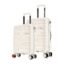 Nasher Miles Paris Hard-Sided Polypropylene Luggage Set of 2 | 55cm & 65cm | 8 Wheels Double Spinner Small & Medium Trolley Bag for Travel | Suitcase (White)