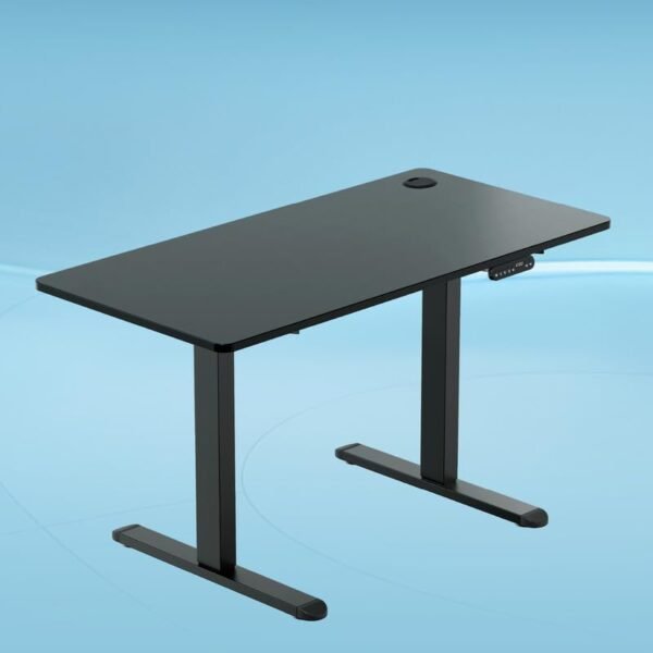 The Sleep Company - AeroPlus Electric Height Adjustable Desk | Ergonomic Work from Home Table | 4 Memory Presets | 2 Years Warranty | 1200 x 600 Thick Top | Free Installation | Black & Black