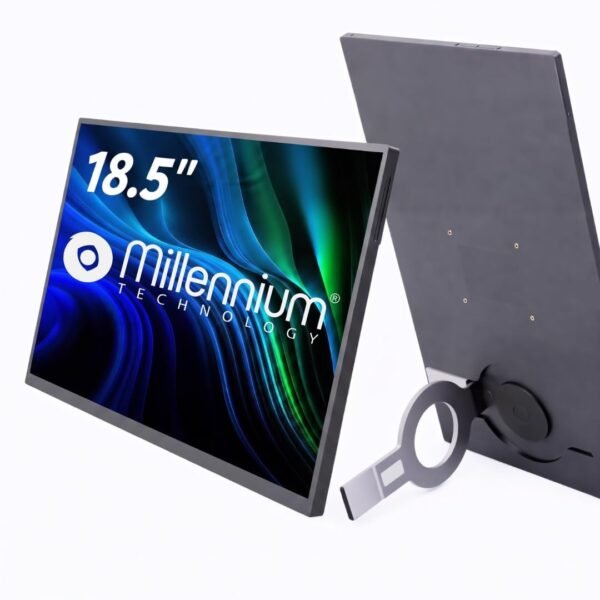 18.5 Inch FHD Portable Monitor | IPS Display | Ultra-Slim Foldable Screen Extender | USB Type-C & HDMI | Compatible with Laptop, PC, Mac (18.5")