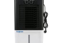 25L Frosty Air Cooler for Room Cooling | Anti Bacterial Honey Comb Pads | Collapsible Louvers | Compatible Wheels for Easy Moving | 9 Feet Air Throw Distance