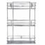 3 Tier Stainless Steel Kitchen Rack Basket Stand Storage Organizer Wall-Mounted Shelf for Spice Boxes Utensils Large (Pack of 1)