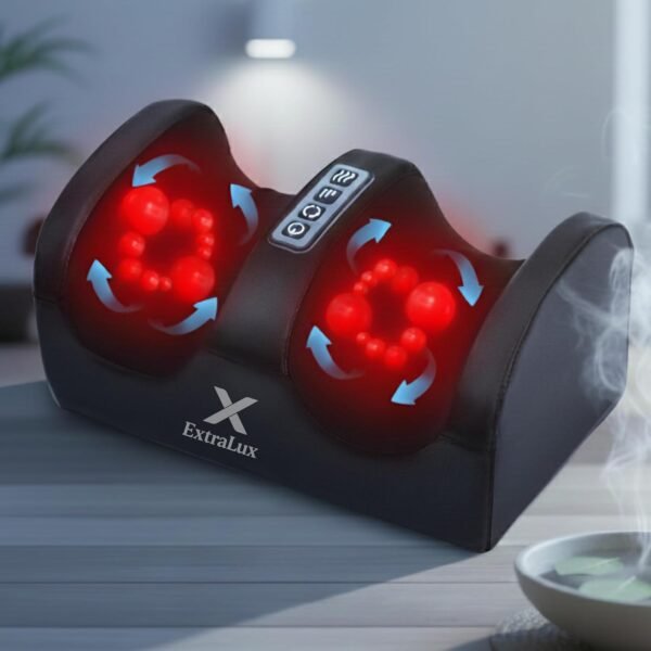 3D Electric Foot Massager with Heat | Deep Tissue Kneading | Quiet Motor | Multi-Intensity Foot & Calf Massager for Home & Office