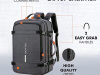 40L Weekender Travel Laptop Backpack with Anti Theft Pocket, Organizer, 15.6 Inch Padded Laptop Sleeve and Dual Handles