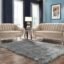 AMATA Marino Solid Wood 3+2 Seater Cream Suede Velvet Sofa Set with Two Cushions Perfect for Home Office Guests Living Room (04 Cream, 3+2 Seater)(03 Year Warranty)