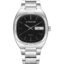 AMERICANVIBER Men's Stainless Steel Classic Analog Watch, Casual & Business, with Cushion Case Dial and Day-Date Display