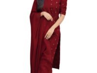 ANNI Designer Women’s Purple Printed Kurta Set | Pure Viscose 3 Piece Ethnic Suit Set with Pant & Dupatta | Festive for Women | Cotton Kurta Sets for Woman