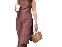 ANNI Designer Women’s Rayon Viscose Straight Solid Kurta with Palazzo Set | Sleeveless Ethnic Wear | Comfortable Two Piece Outfit for Office, Casual & Daily Use